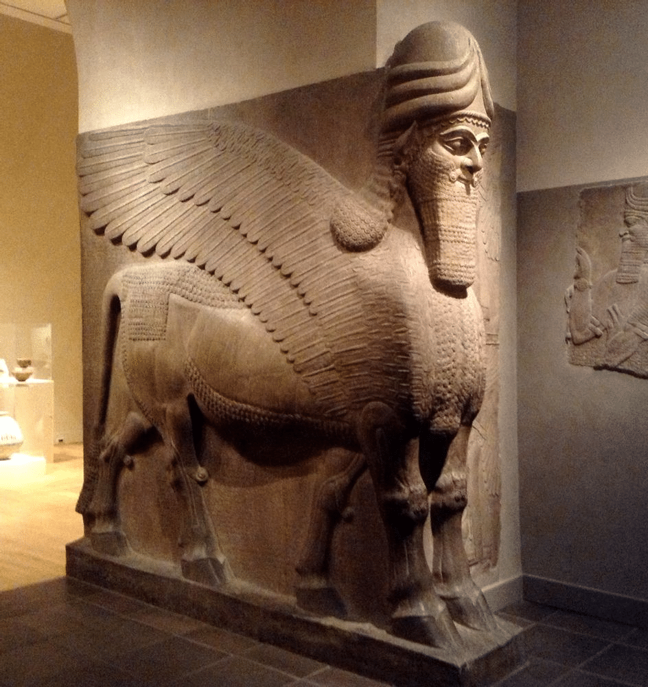 Lamassu neoassiro a cinque zampe
