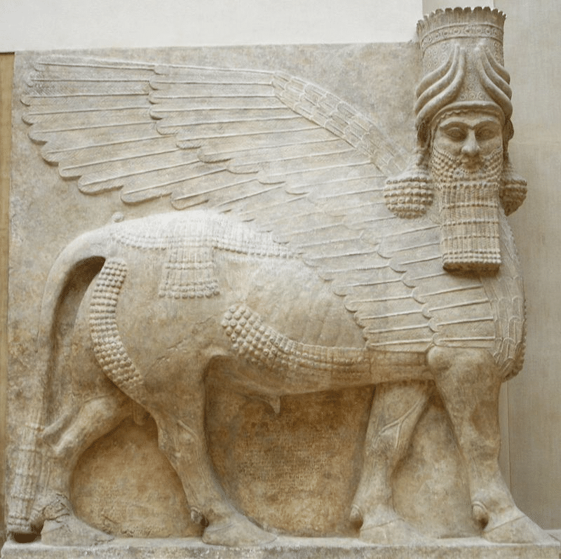Lamassu neoassiro dal Palazzo Reale di Khorsabad