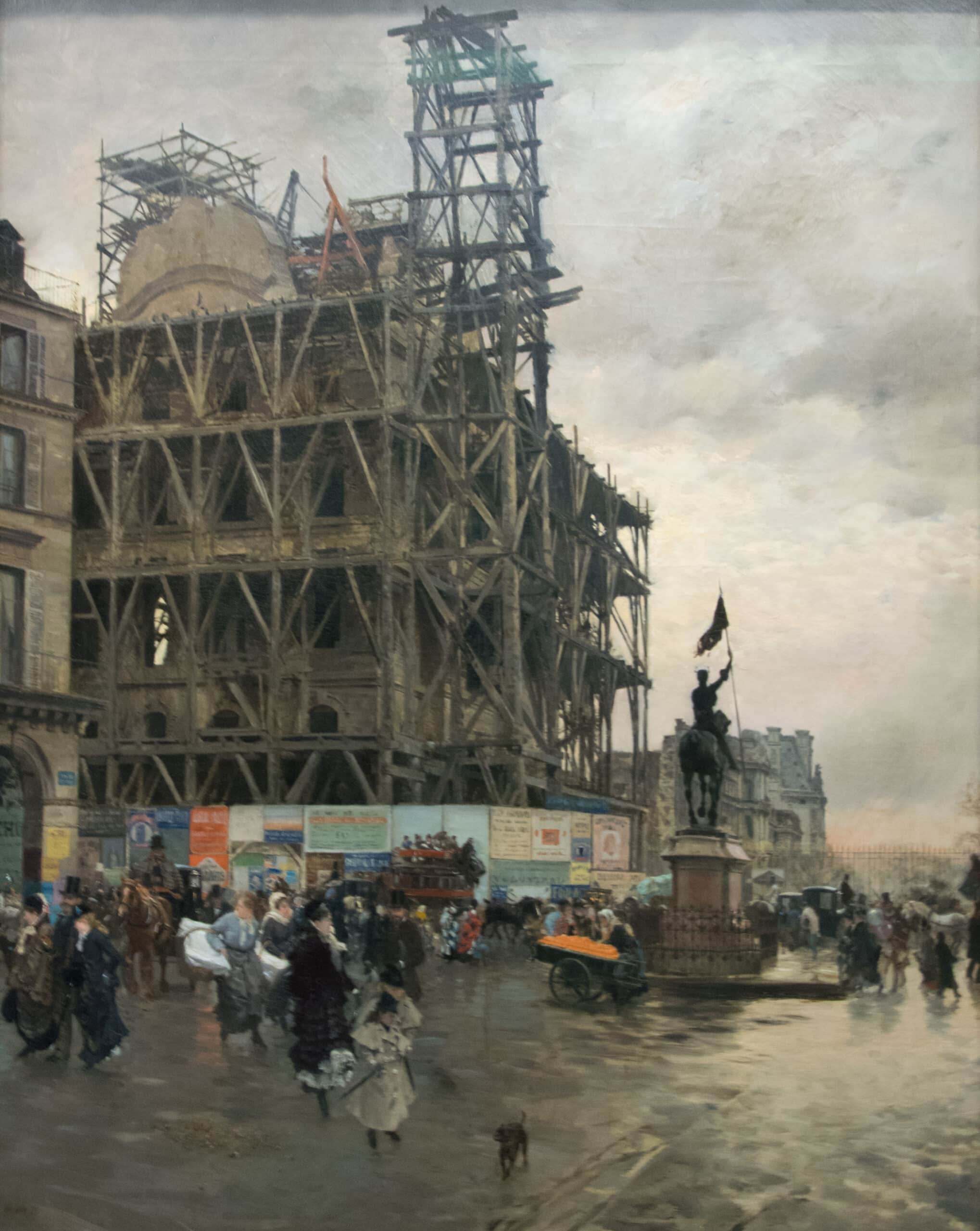 Giuseppe de Nittis, La Place des Pyramides, Parigi (1875)