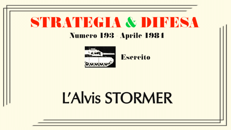 Copertina di «L’Alvis STORMER», nella sezione Esercito di Strategia & Difesa